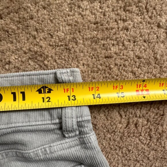 American Eagle Pants Womens 2 28x31 Mid Rise High Rise Kick Boot Corduroy Grey - Picture 9 of 14